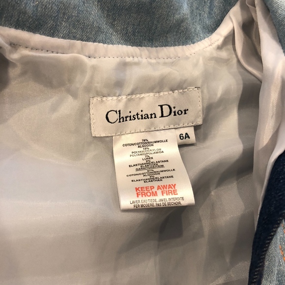 AUTHENTIC Christian Dior Matching Denim Set - Picture 6 of 6